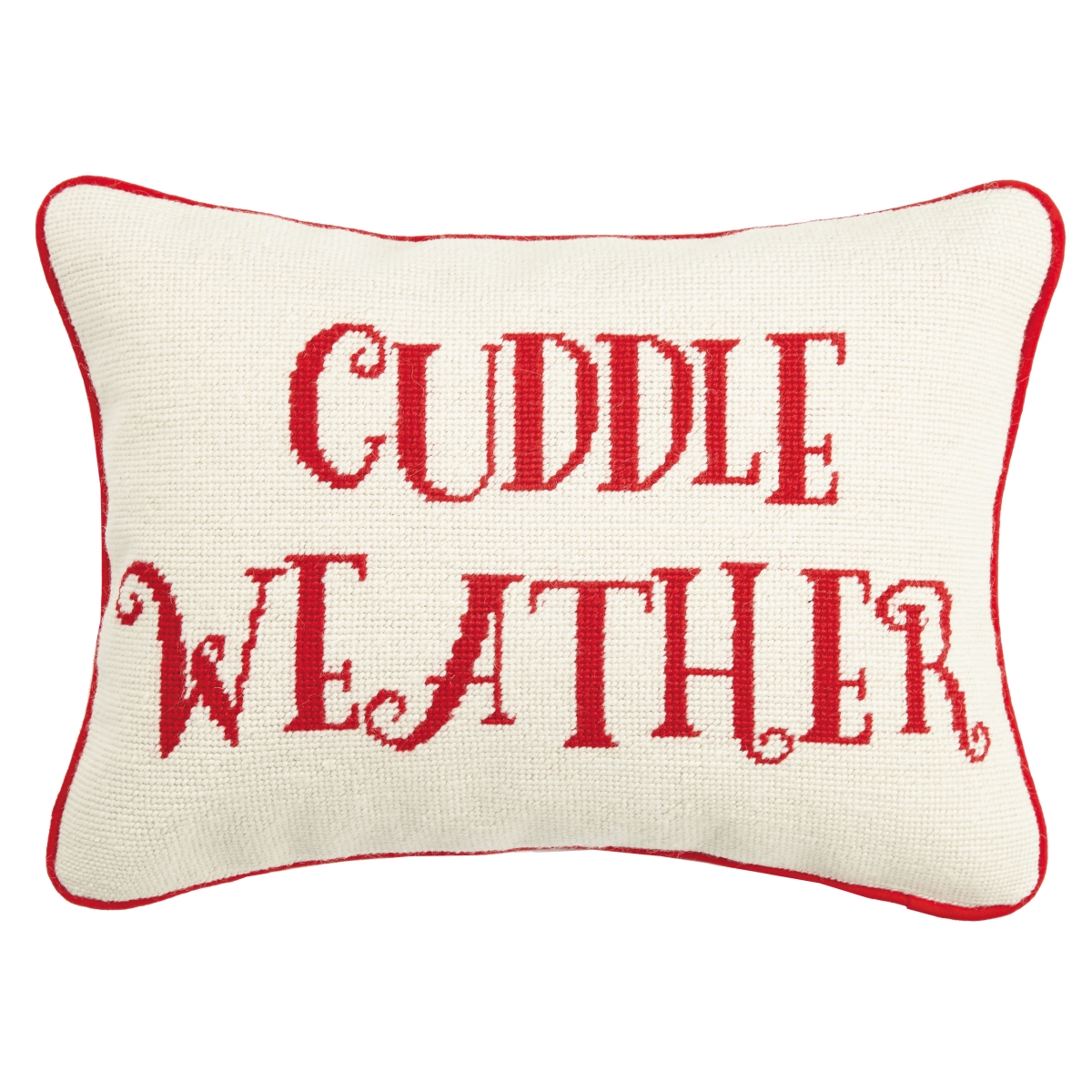 12 x 16 in. Cuddle Weather Needlepoint Pillow