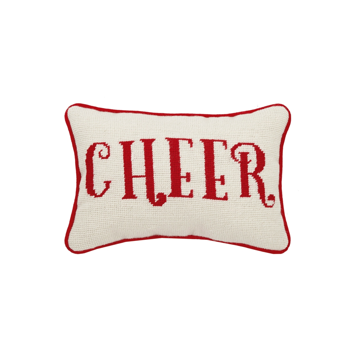 8 x 12 in. Cheer Needlepoint Pillow
