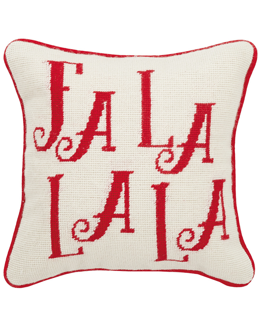 12 x 12 in. Fa La La La Wool-Blend Decorative Pillow