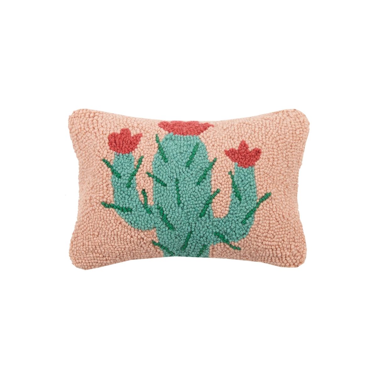 Picture of Peking Handicraft 30JES414C12OB 8 x 12 in. Cactus Poly Filled Hook Pillow - Pack of 3