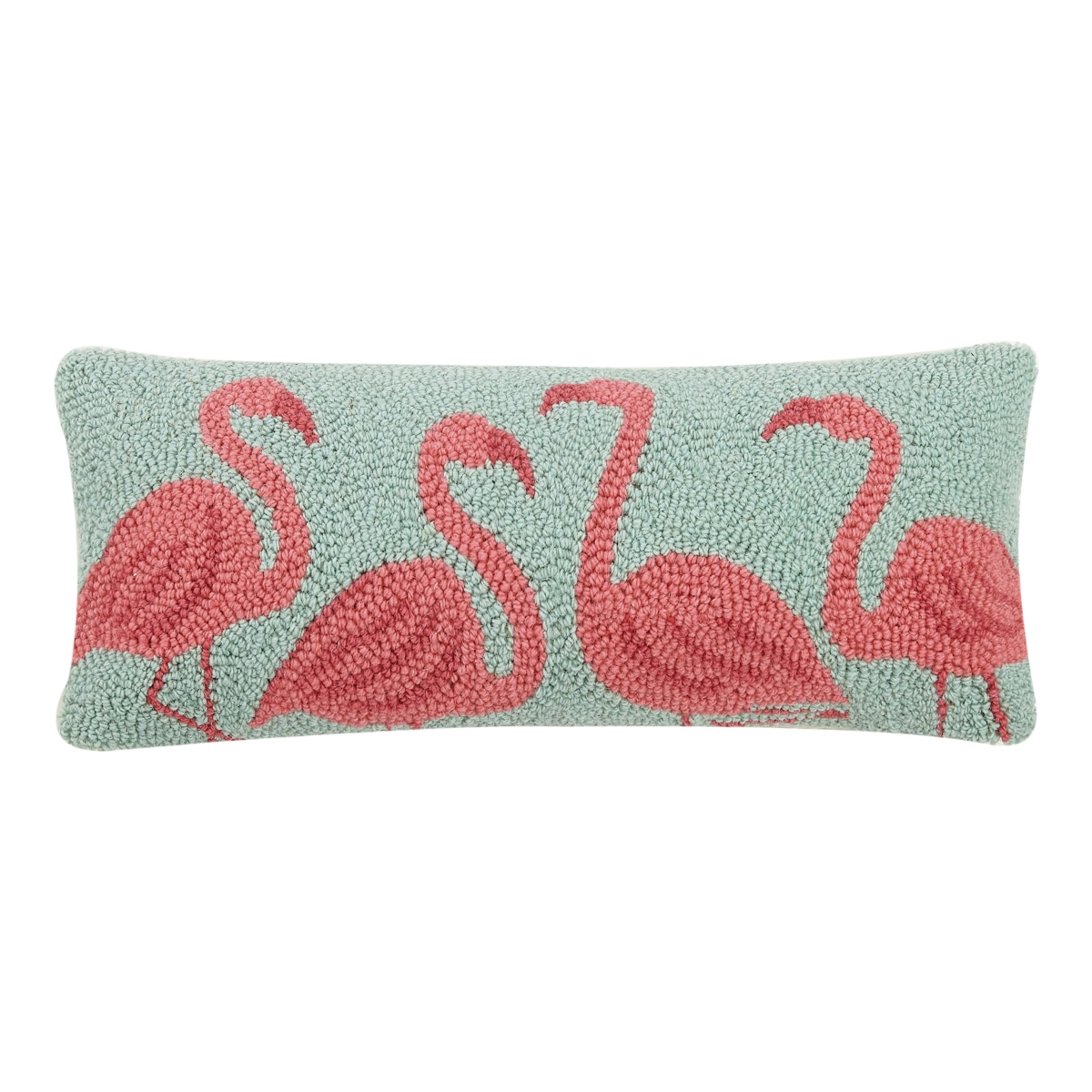 8 x 20 in. Flamingo Beach Hook Poly-Filled Pillow