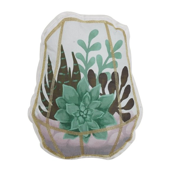 13 x 16 in. Succulent Decorative Throw Pillow