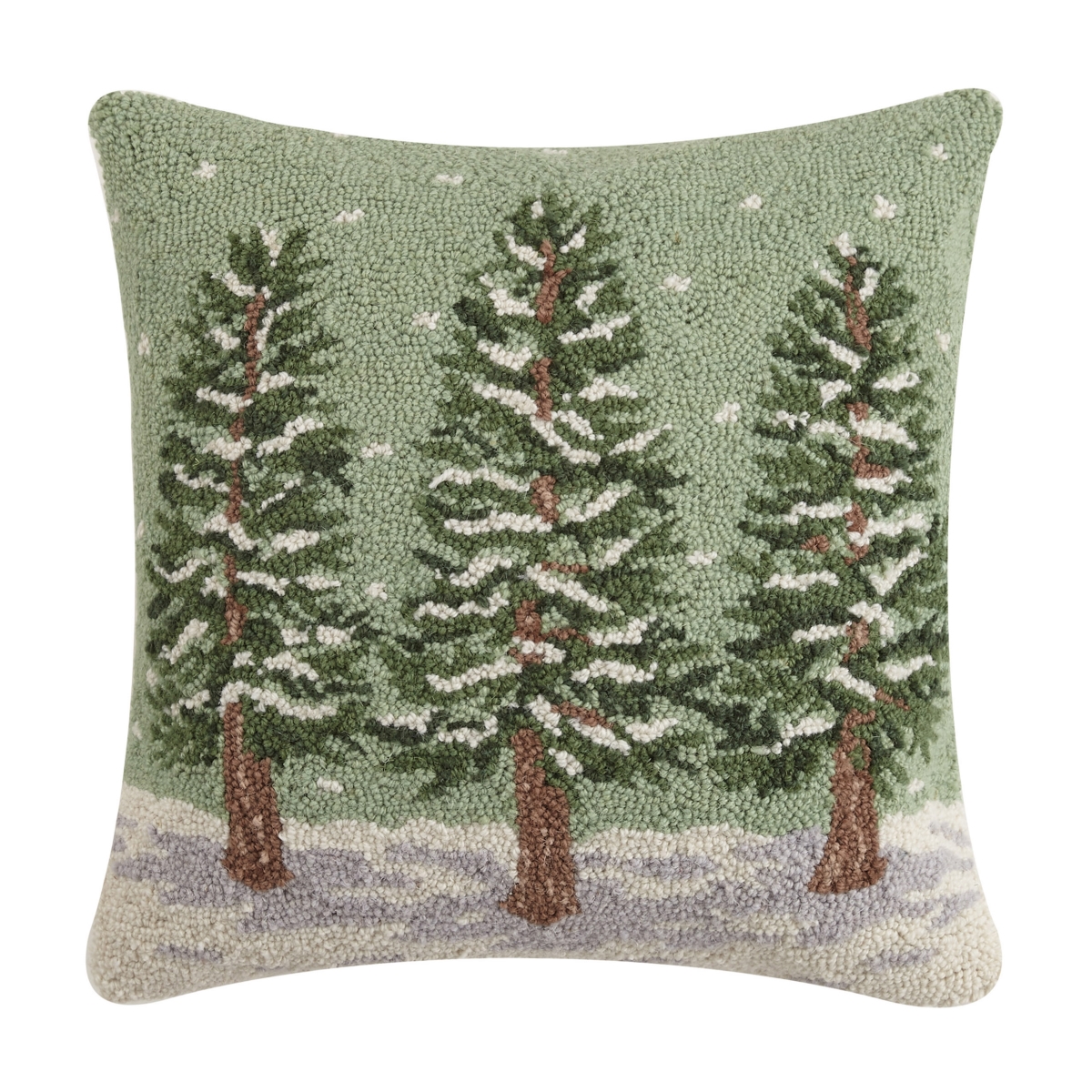 18 x 18 in. Winter Trees Hook Pillow