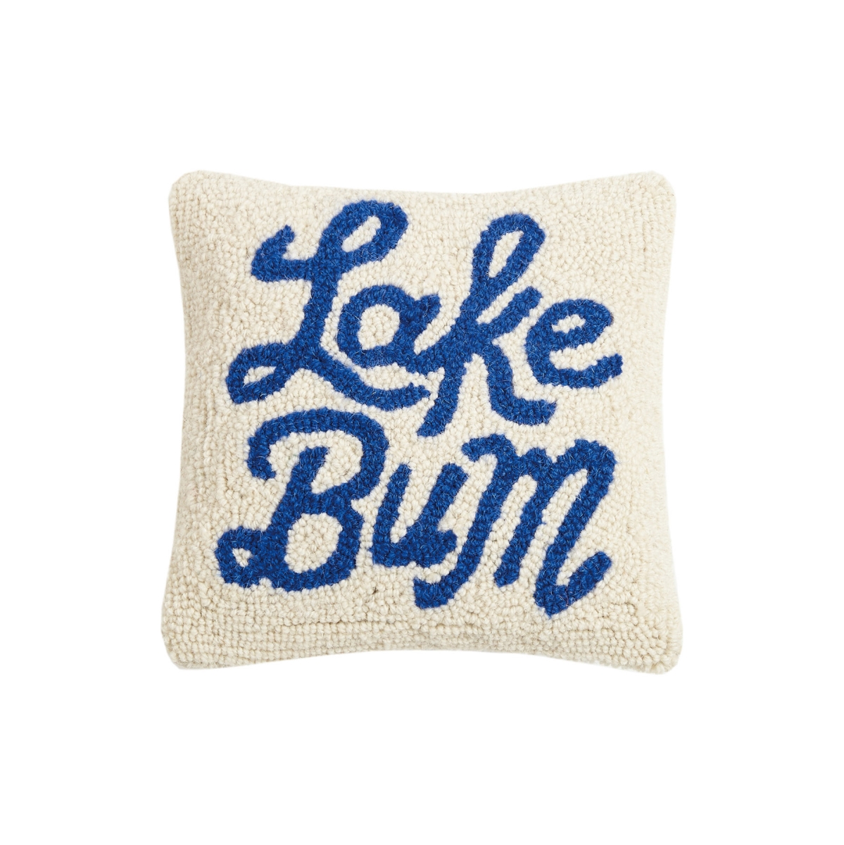 Picture of Peking Handicraft 30JES1604C10SQ 10 x 10 in. Lake Bum Poly Filled Hook Pillow - Pack of 2