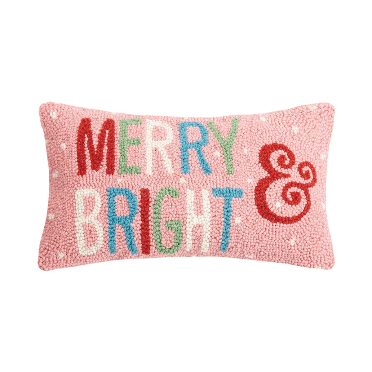 31JES1669C16OB 9 x 16 in. Merry & Bright Hook Pillow