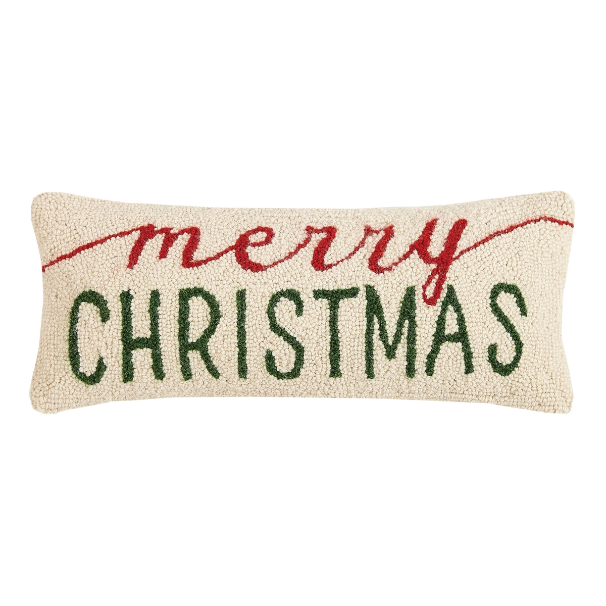 31JES1747C20OB 8 x 20 in. Merry Christmas Hook Pillow