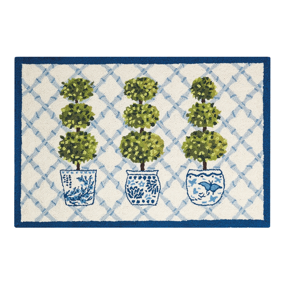 2 x 3 ft. Topiary Hand Hooked Rectangular Area Rug