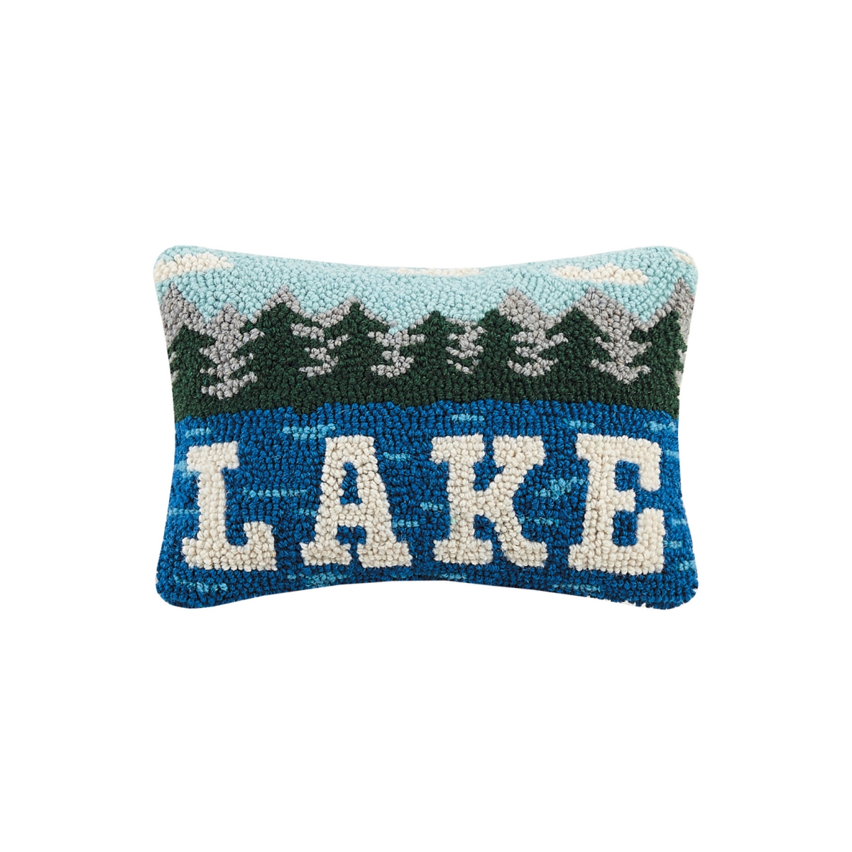 30TG74C12OB 8 x 12 in. Lake Poly Filled Hook Pillow
