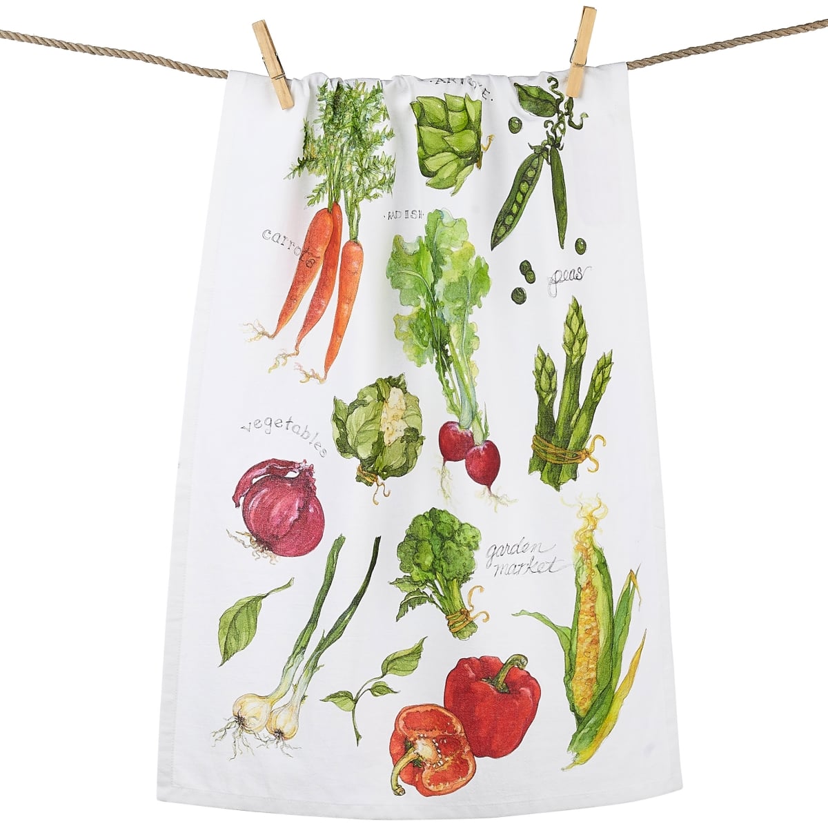 Picture of Peking Handicraft 04SER534WC 18 x 25 in. Field Guide Market Flour Sack Kitchen Towel 