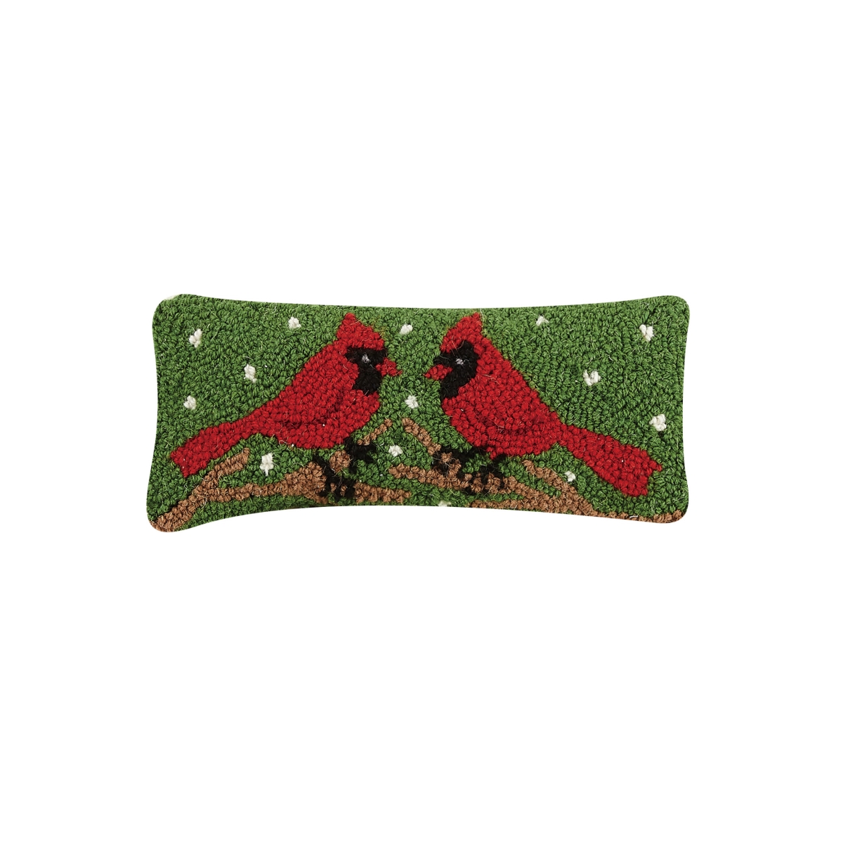 Picture of Peking Handicraft 31TG394C05OB 12 x 5 in. Two Cardinals Poly Filled Hook Pillow - Pack of 8
