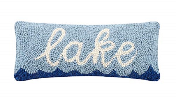 12 x 5 in. Lake Blown Filled Hook Throw Pillow