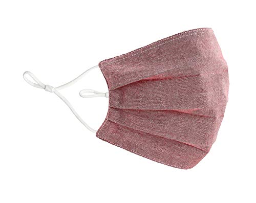 Fabric Solid Face Mask, Burgundy - Case of 6