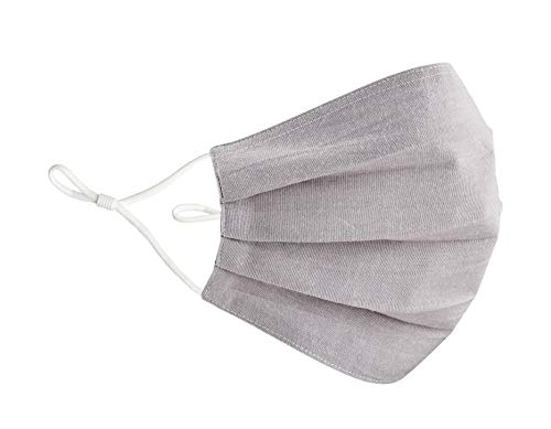 Fabric Solid Face Mask, Grey - Case of 6