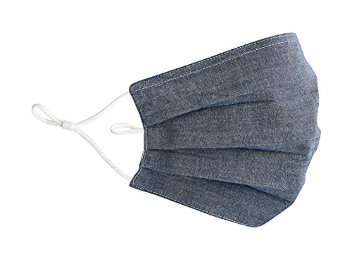 Fabric Solid Face Mask, Dark Blue - Case of 6