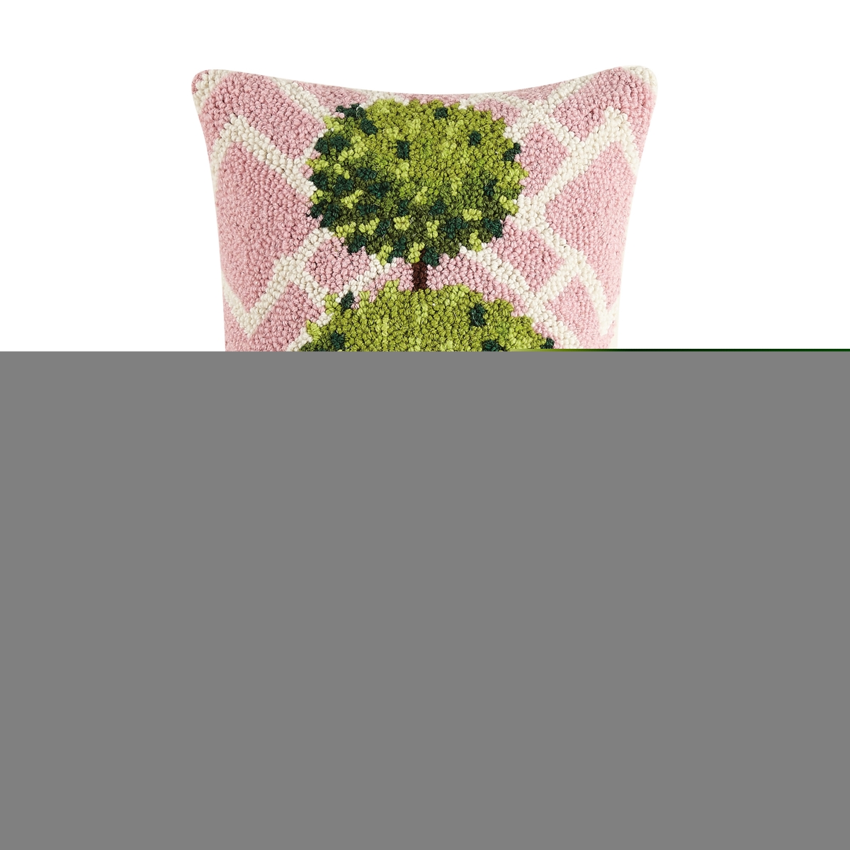 30TG404C18OB 12 x 18 in. Ball Topiary Polyester Filled Hook Pillow