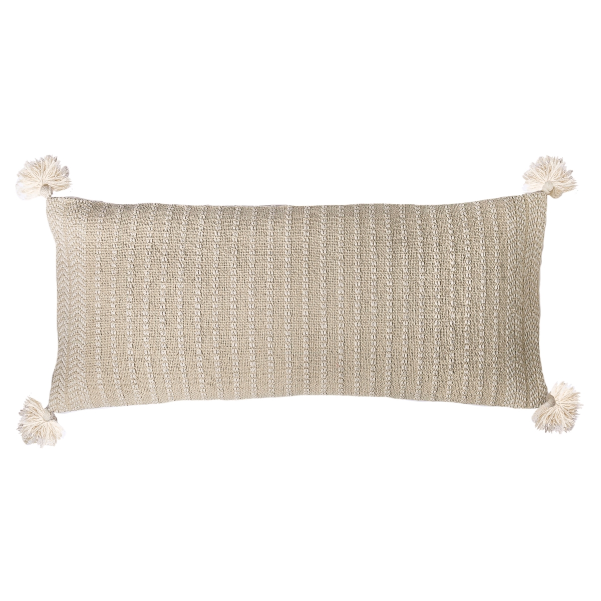 15 x 35 in. Gideon Oyster Decorative Pillow with Polyester Filler