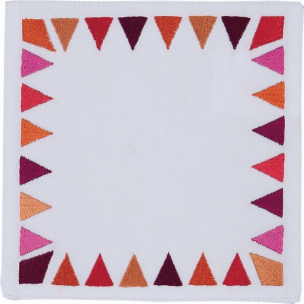 Picture of Peking Handicraft 20TT153BC06SQ 6 x 6 in. Solona Cocktail Napkin, Fuchsia, Set of 4