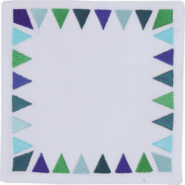Picture of Peking Handicraft 20TT153CC06SQ 6 x 6 in. Solona Cocktail Napkin, Blue, Set of 4