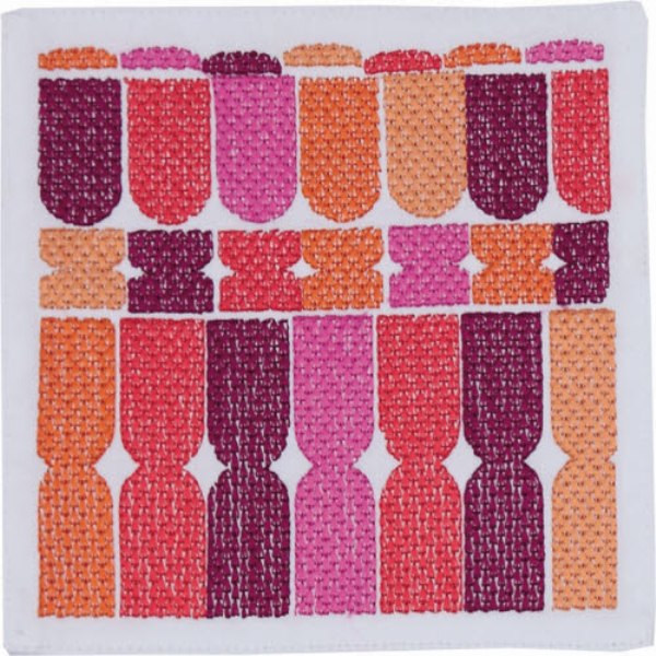 Picture of Peking Handicraft 20TT152BC06SQ 6 x 6 in. Ines Cocktail Napkin, Fuchsia, Set of 4