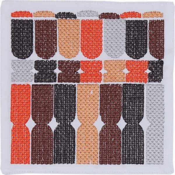 Picture of Peking Handicraft 20TT152DC06SQ 6 x 6 in. Ines Cocktail Napkin, Orange, Set of 4