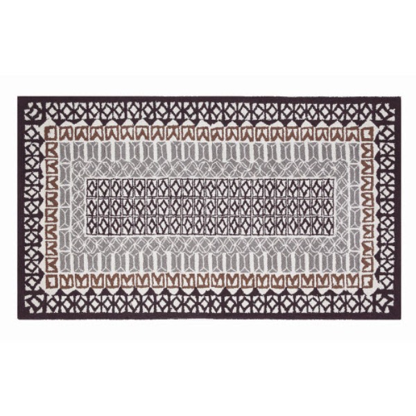 Picture of Peking Handicraft 30TT158AC05 3 x 5 ft. Elephant Blanket Gray Hook Rug