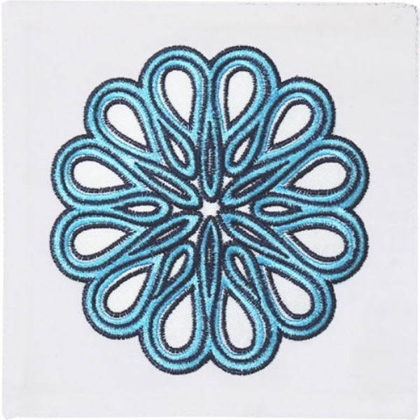 Picture of Peking Handicraft 20TT155BC06SQ 6 x 6 in. Carillo Cocktail Napkin, Blue, Set of 4