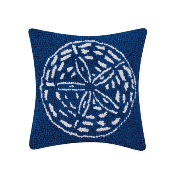 10 x 10 in. Sand Dollar Polyester Filler Hook Pillow