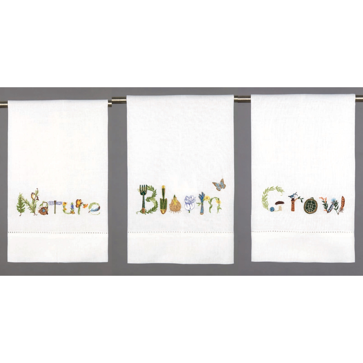 Picture of Peking Handicraft 04SW170WC 14 x 22 in. Grow Bloom Nature GT 3 Design Kitchen Towel, Set of 6