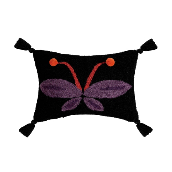 12 x 16 in. Metamorphosis with Tassels Polyester Filler Hook Pillow