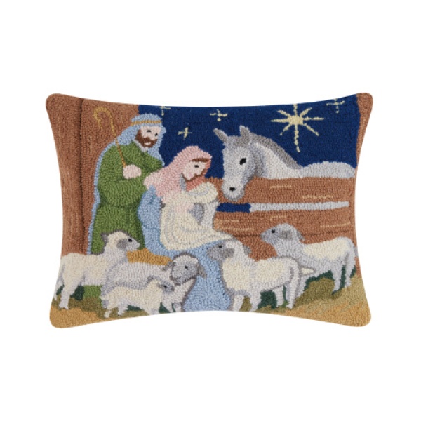 16 x 20 in. Nativity Polyester Filler Hook Pillow