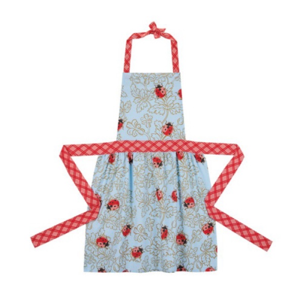 Picture of Peking Handicraft 02TAC39C 28 x 34 in. Ladybugs Gathered Apron, Pack of 2