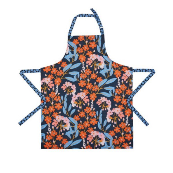 Picture of Peking Handicraft 02TAC43C 28 x 34 in. Midnight Floral Bistro Apron, Pack of 2