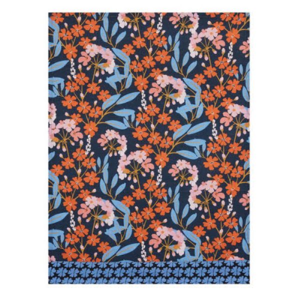Picture of Peking Handicraft 04TAC44C 18 x 25 in. Midnight Floral Kitchen Towel