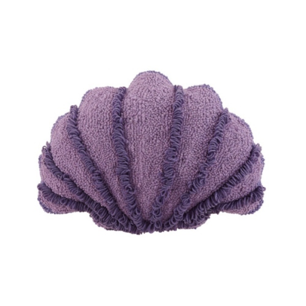12 x 16 in. Seashell Shaped Blown Filled Hook Pillow