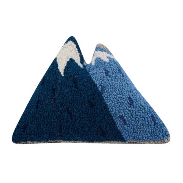 8 x 12 in. Mountains Shaped Blown-in Filled Hook Pillow