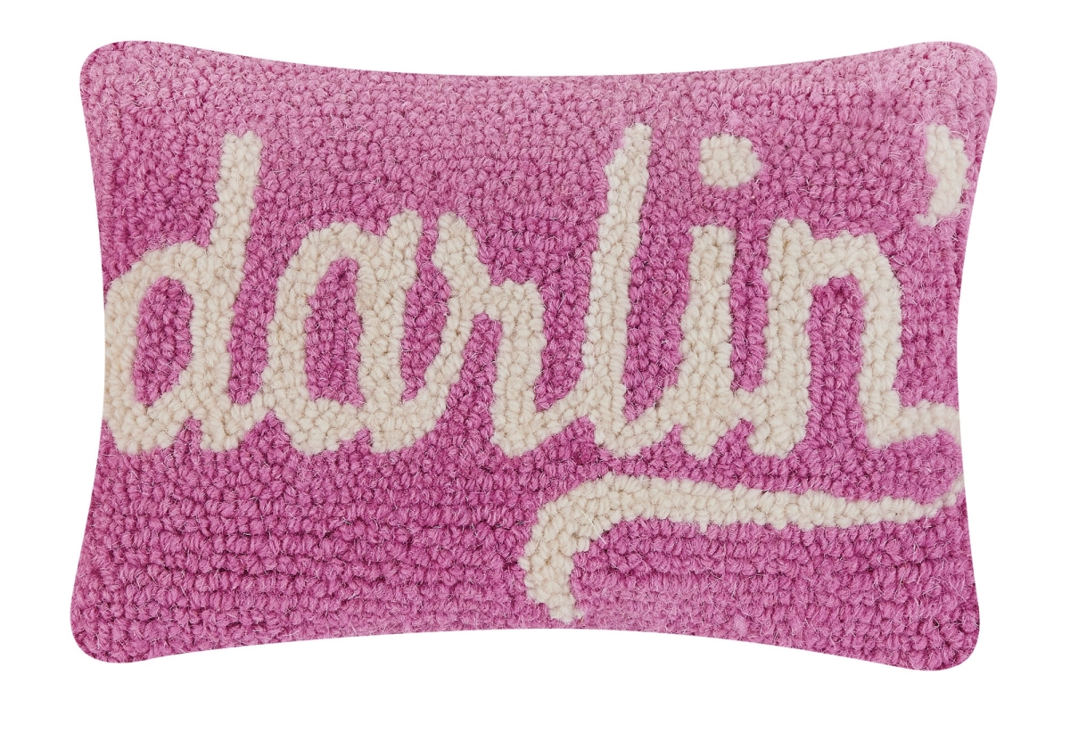30RN165C12OB 8 x 12 in. Darlin Hook Poly Fill Pillow, Pink