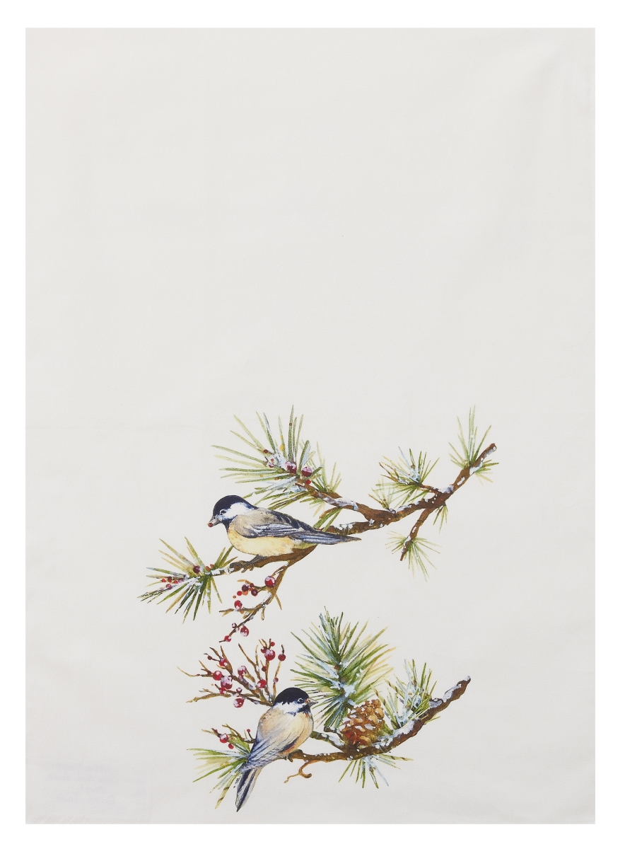 Picture of Peking Handicraft 04SERX461WC 18 x 25 in. Snow Bird Chickadees M-4 Kitchen Towel Kit 