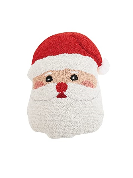 31RN273C16OB 12 x 16 in. Santa Face Shaped Hook Pillow