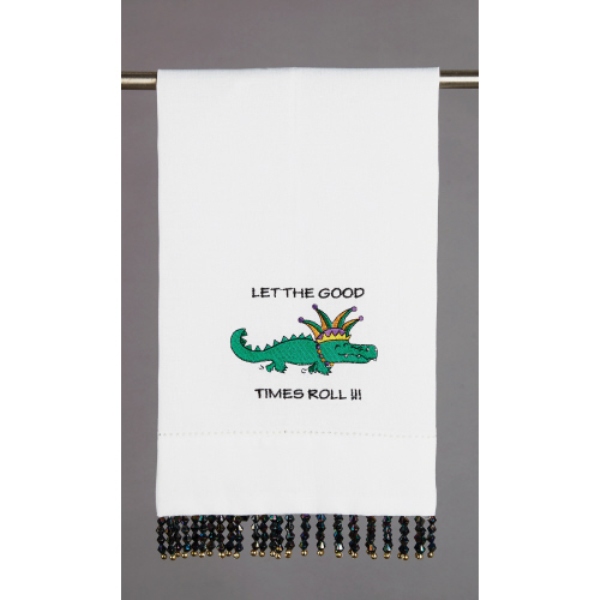 Picture of Peking Handicraft 04KSL54WC 14 x 22 in. Let the Good Times Roll GT Kitchen Towel, Set of 4