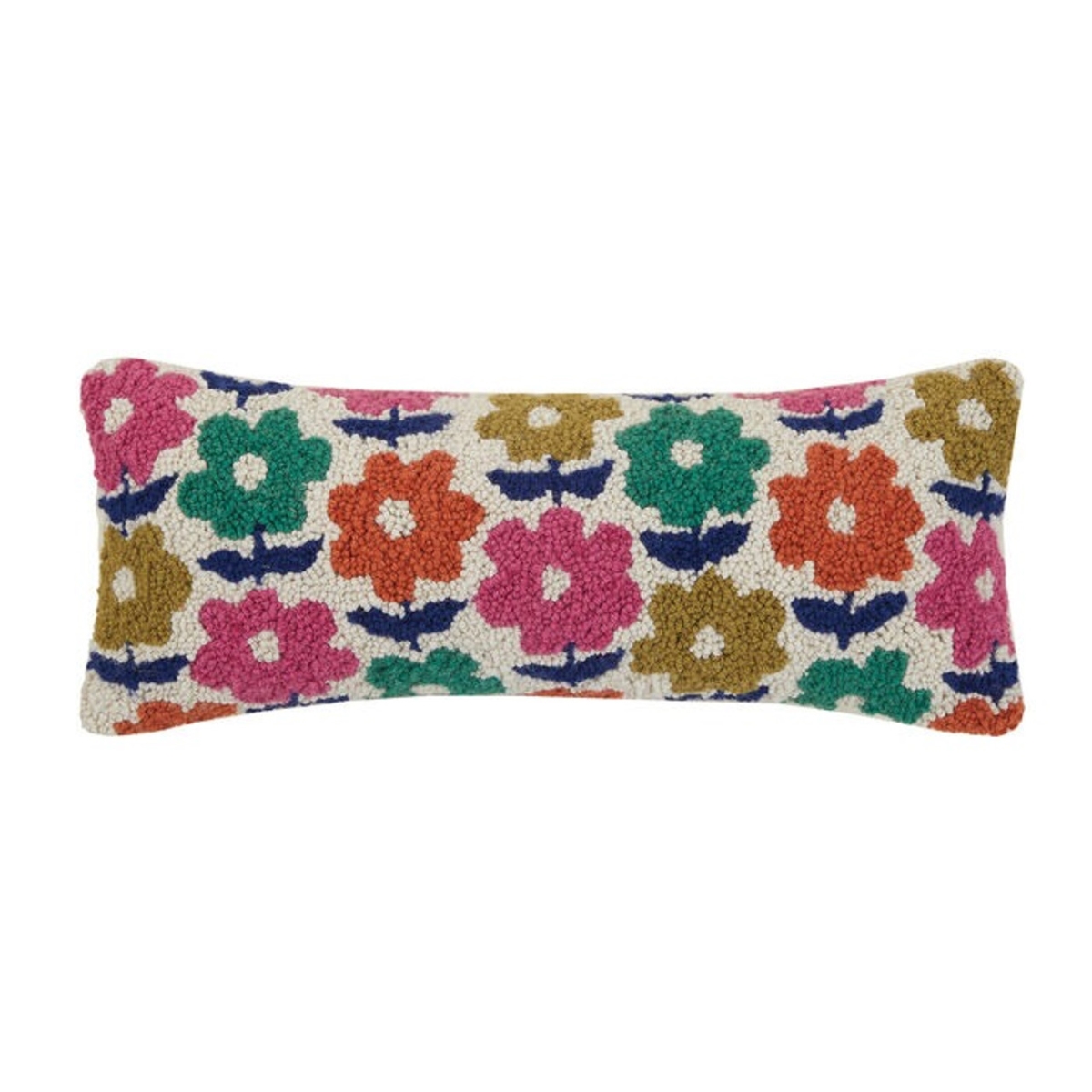 30EO201C20OB 8 x 20 in. Groovy Blooms Hook Pillow