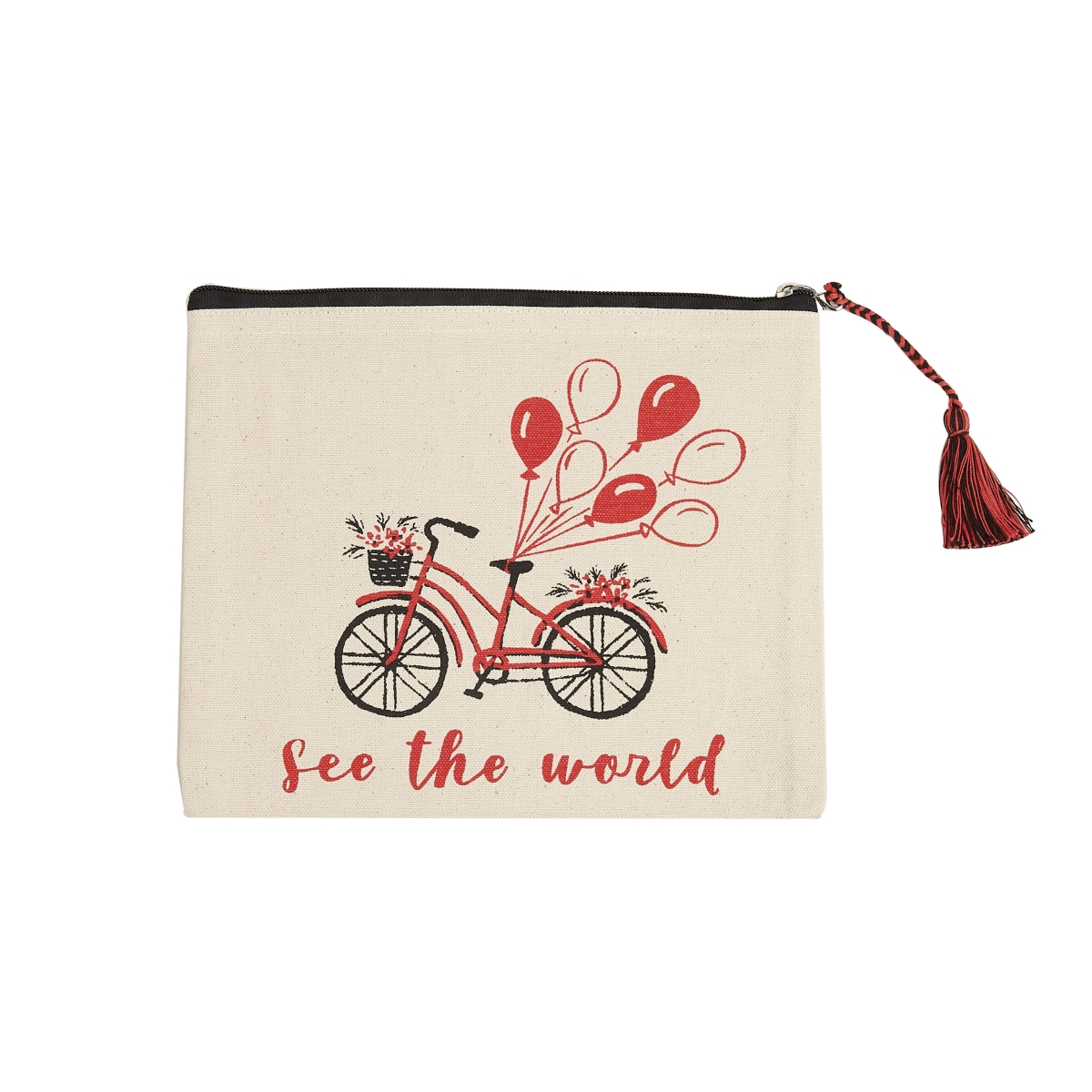 Picture of Peking Handicraft 19JES1107C 10 x 8 in. See the World Bike 1 Design Pouch, Set of 6