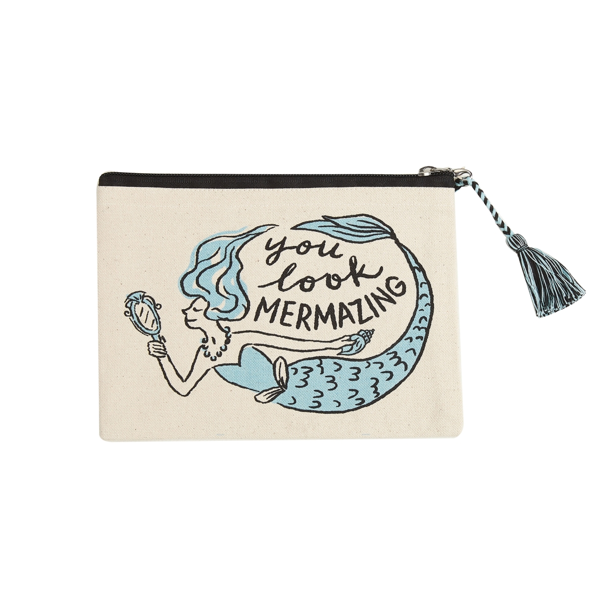 Picture of Peking Handicraft 19JES1100C 8 x 6 in. You Look Mermazing 1 Design Pouch, Set of 6