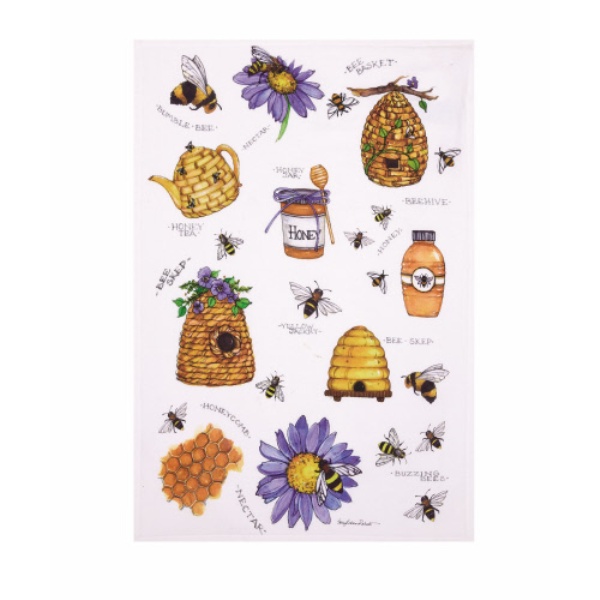 Picture of Peking Handicraft 04SER567C 18 x 25 in. Beehavin Kitchen Towel