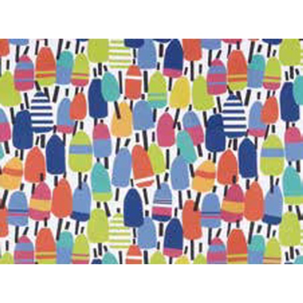 Picture of Peking Handicraft 07KN258C20OB 14 x 20 in. Kate Nelligan Buoys Placemat - Set of 4