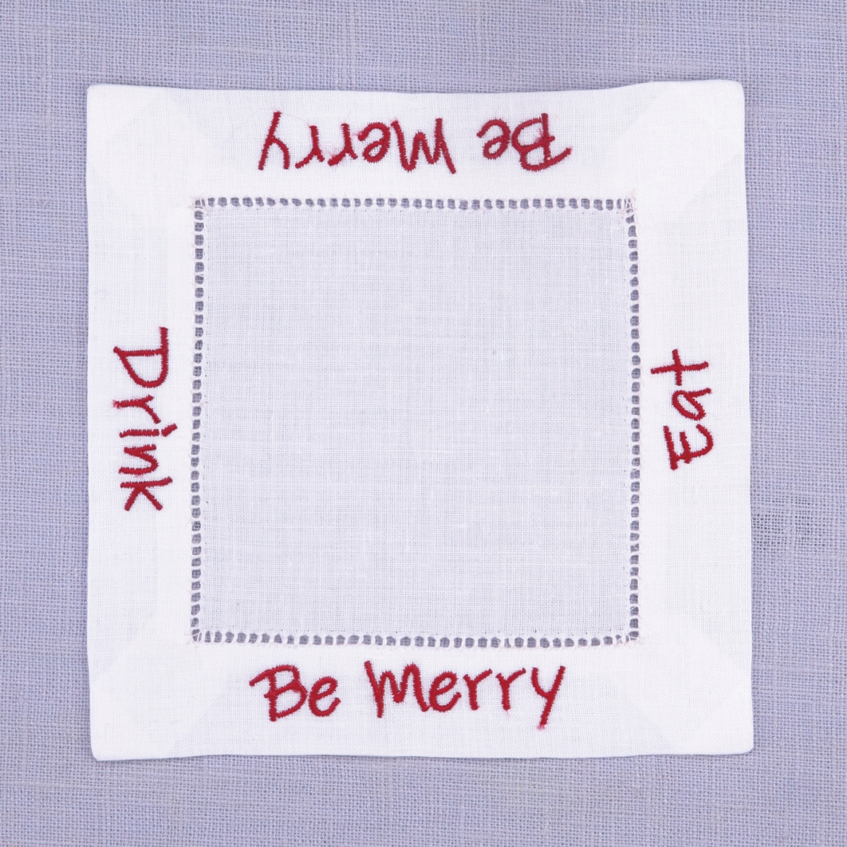6 x 6 in. Be Merry Cocktail Napkin - 1 Dozen
