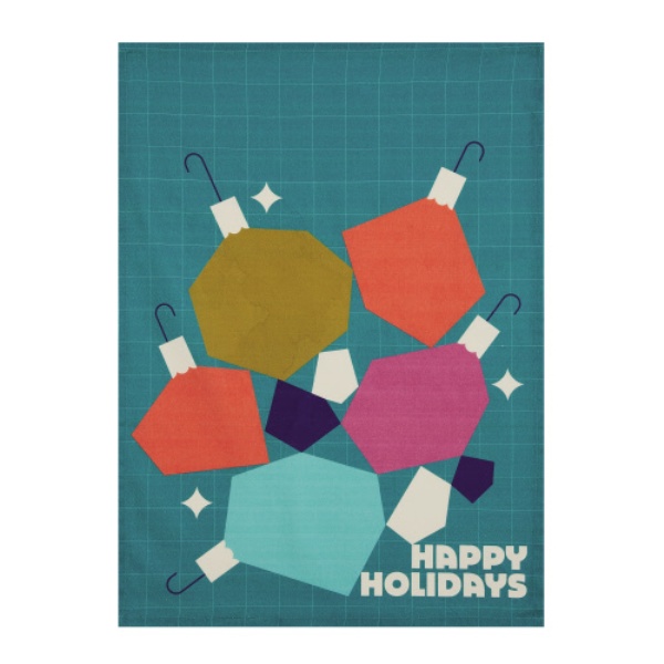 Picture of Peking Handicraft 04EO180C 18 x 25 in. Polygon Holiday Kitchen Towel