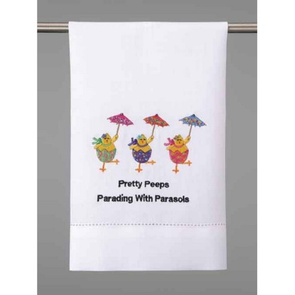 04CEL31WC 14 x 22 in. Pretty Peeps GT 1 Design Kitchen Towel