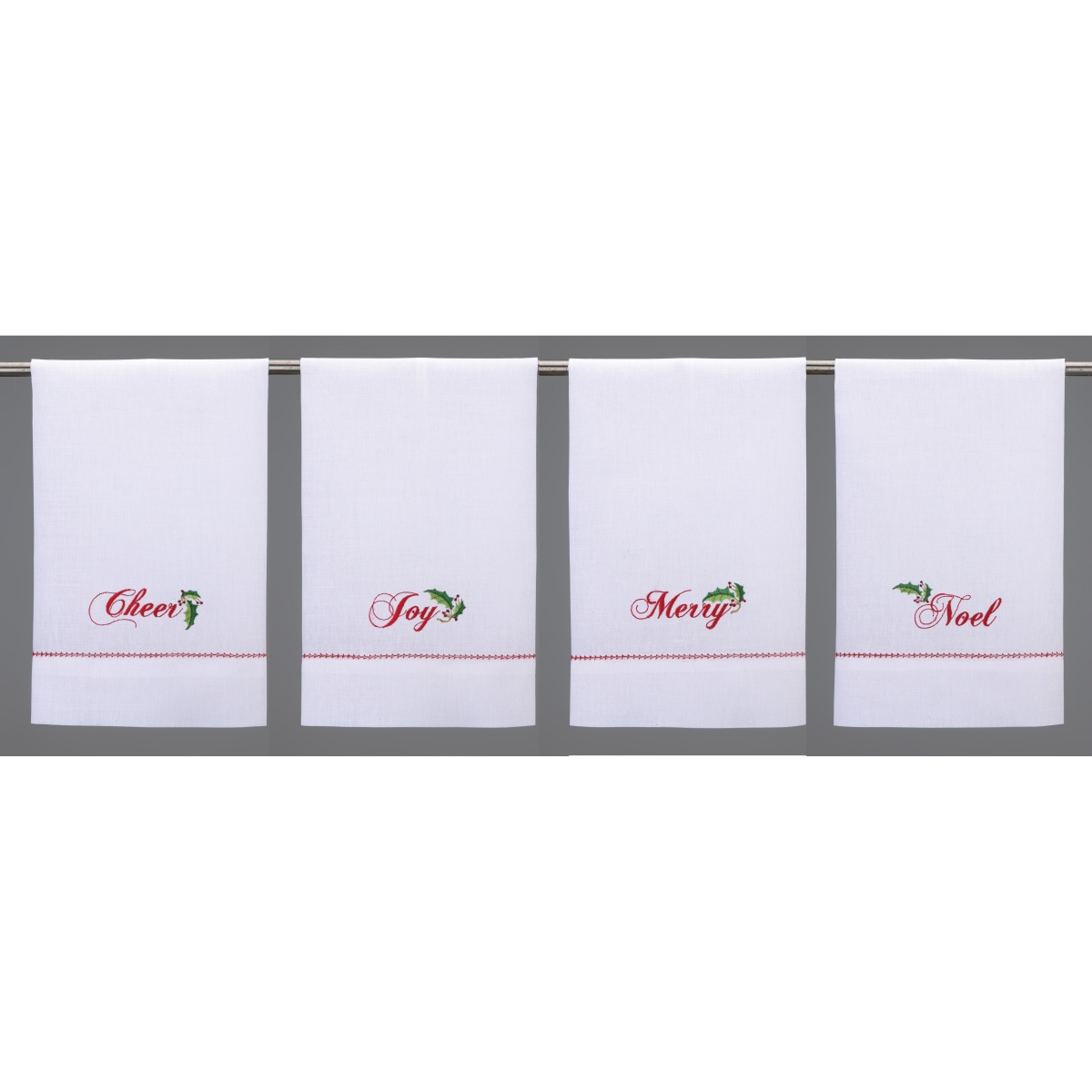 Picture of Peking Handicraft 04SERX184WC 14 x 22 in. Holiday Sentiments GT 4 Design Kitchen Towel, Set of 8