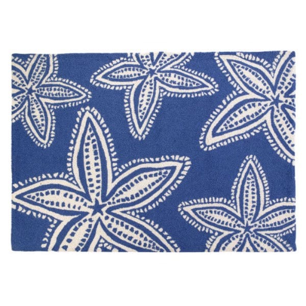 Picture of Peking Handicraft 30KN33C47 34 x 47 in. Starfish Navy Hook Rug