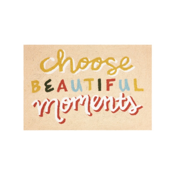 Picture of Peking Handicraft 30CCO5C03 2 x 3 ft. Choose Beautiful Moments Hook Rug
